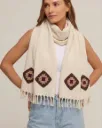 Pashmina Alba con detalles Crochet